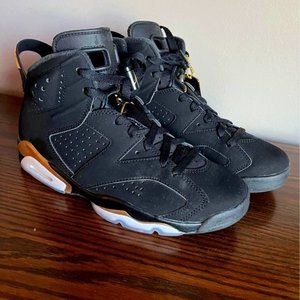 Air jordan 6 Retro DMP  Black Metallic gold  Size 8 Mens CT4954